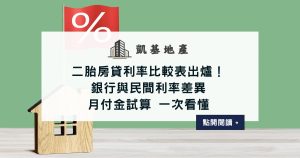 二胎房貸利率比較表出爐！ 銀行與民間利率差異＋月付金試算 一次看懂